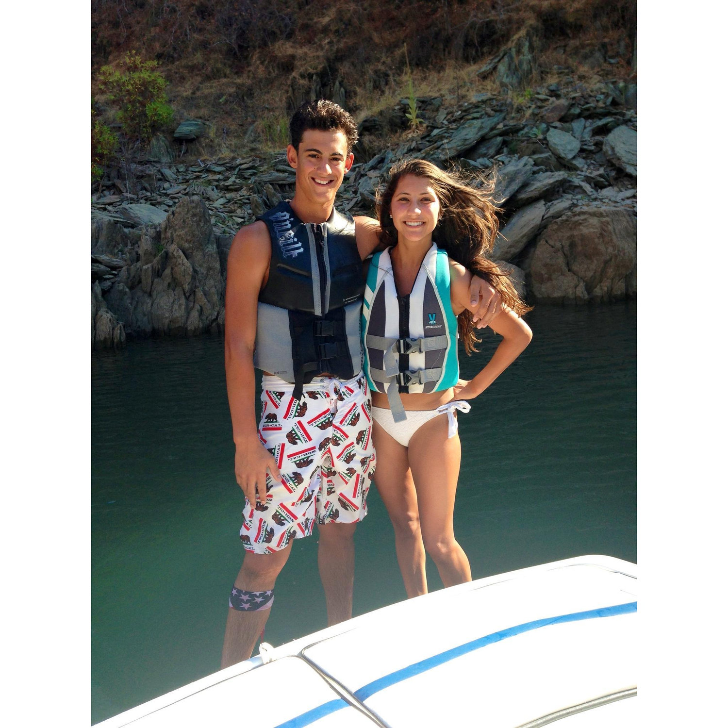 Adriana's first trip to Kevin's home away from home: Lake Camanche!