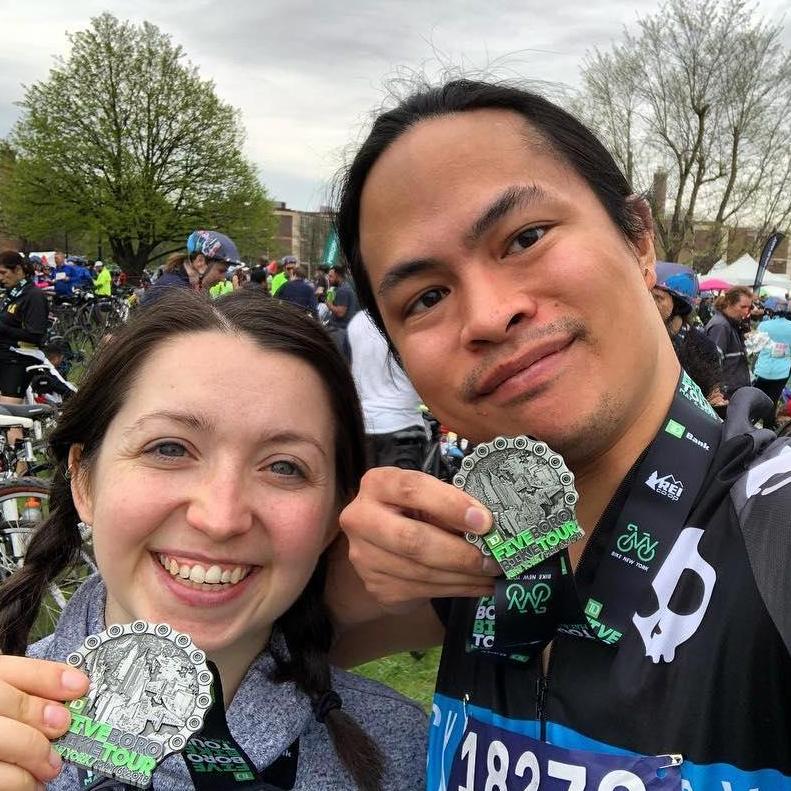 2018 5 Boro Bike Tour. Another 40 miles ridden together!