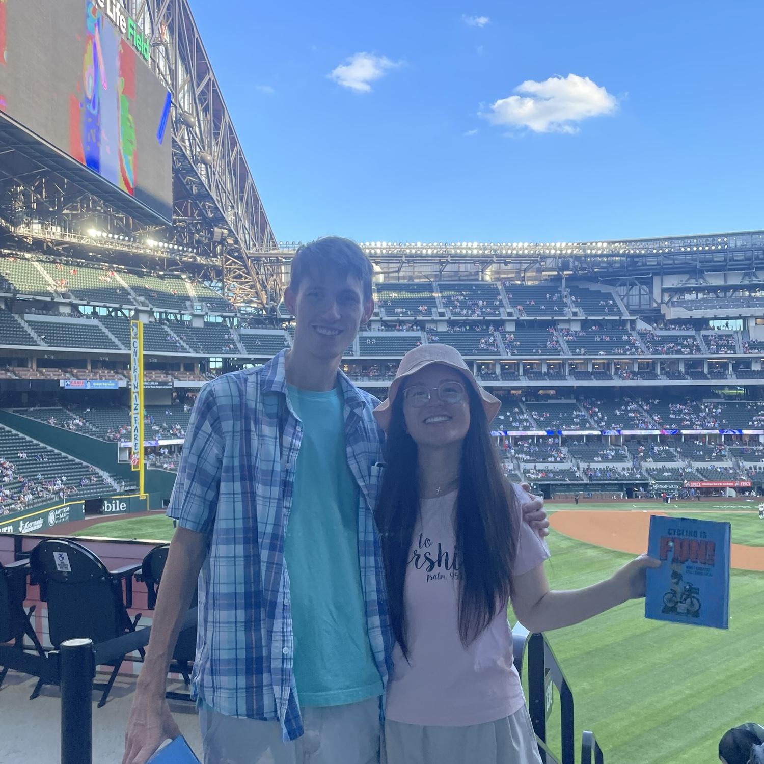 Our first baseball game with Trellis Young adults! It was fun, grateful for church community around us!