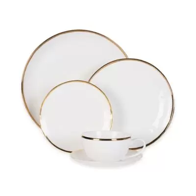 Olivia & Oliver™ Harper Organic Shape Gold 5-Piece Place Settings