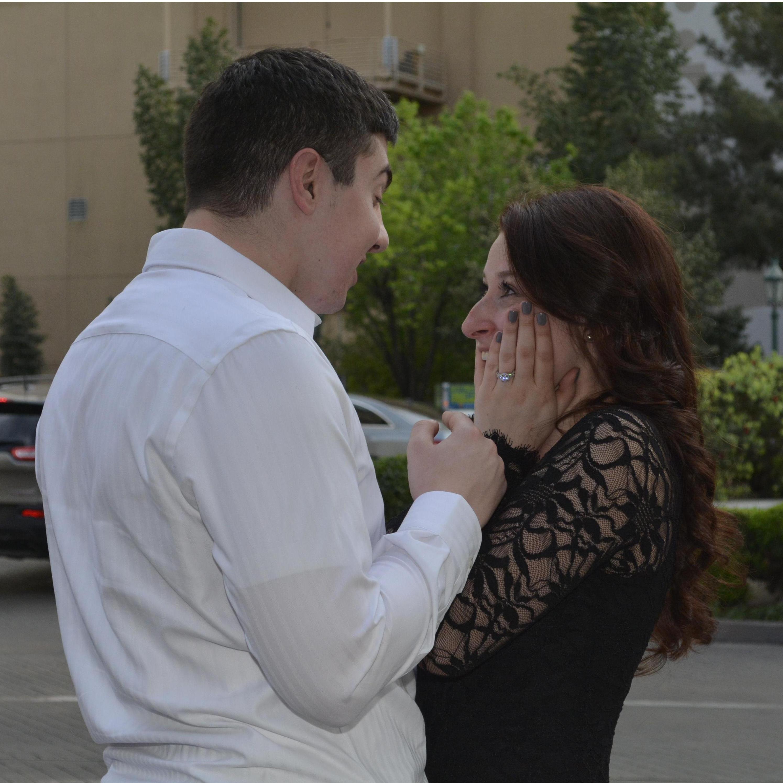 Mikayla's "I can't believe we're getting married!" face
