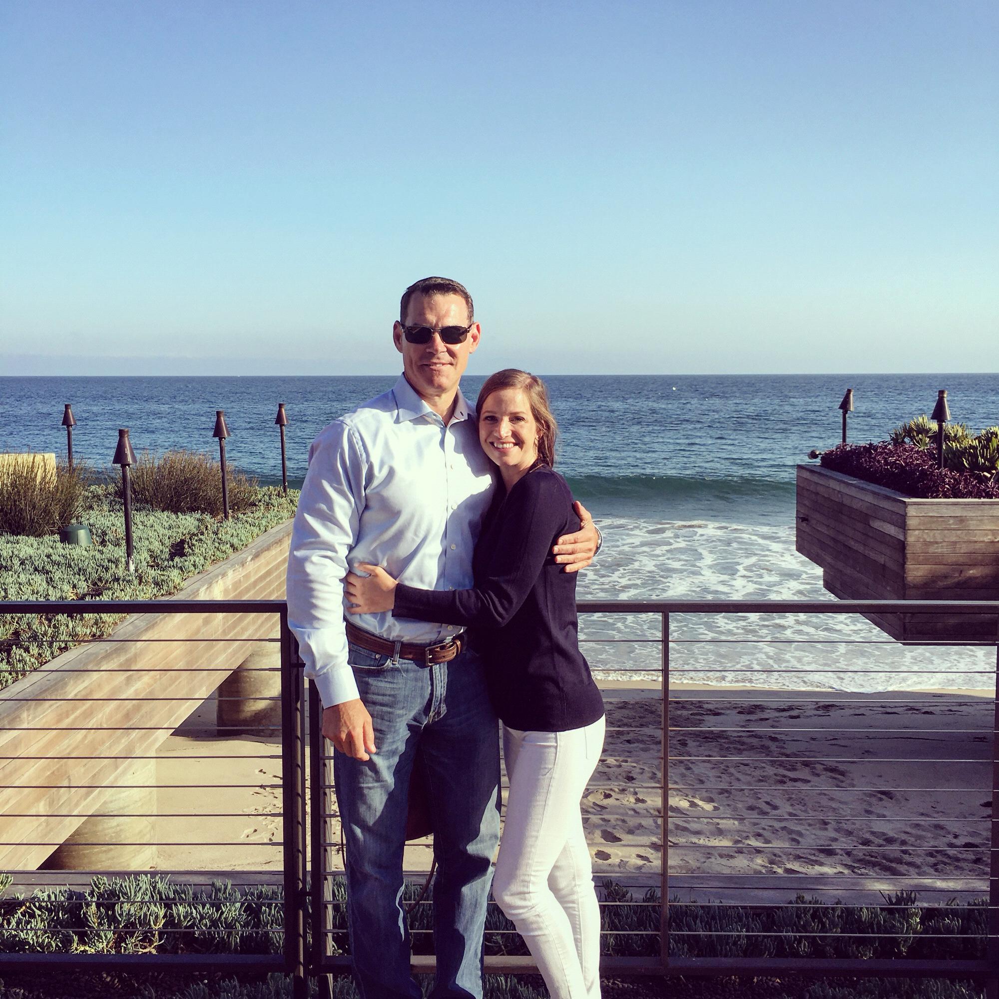 Outside Theanna's favorite restaurant EVER - Nobu Malibu