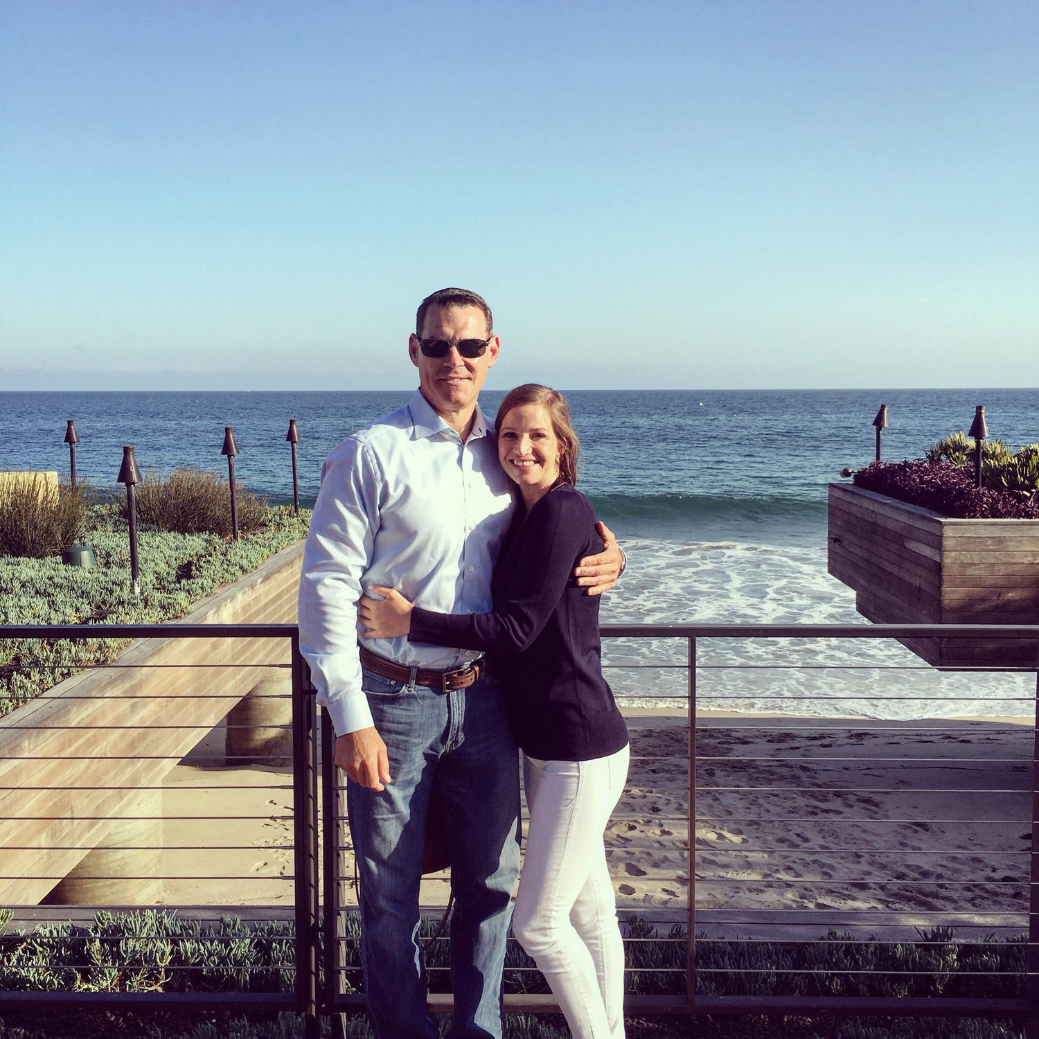 Outside Theanna's favorite restaurant EVER - Nobu Malibu