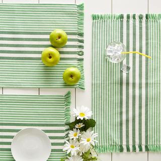 Stripes with Fringe Placemat, Set of 6