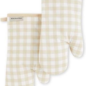 KitchenAid Gingham Oven Mitt 2-Pack Set