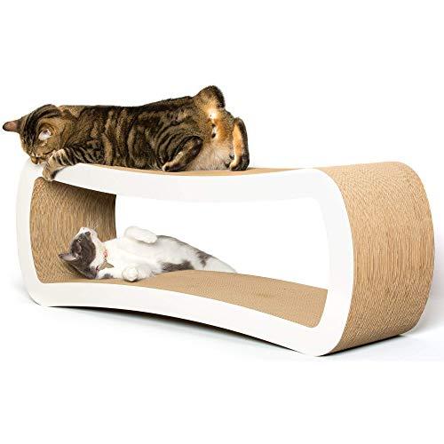PetFusion Jumbo Cat Scratcher Lounge. [Superior Cardboard & Construction, Significantly outlasts Cheaper alternatives]