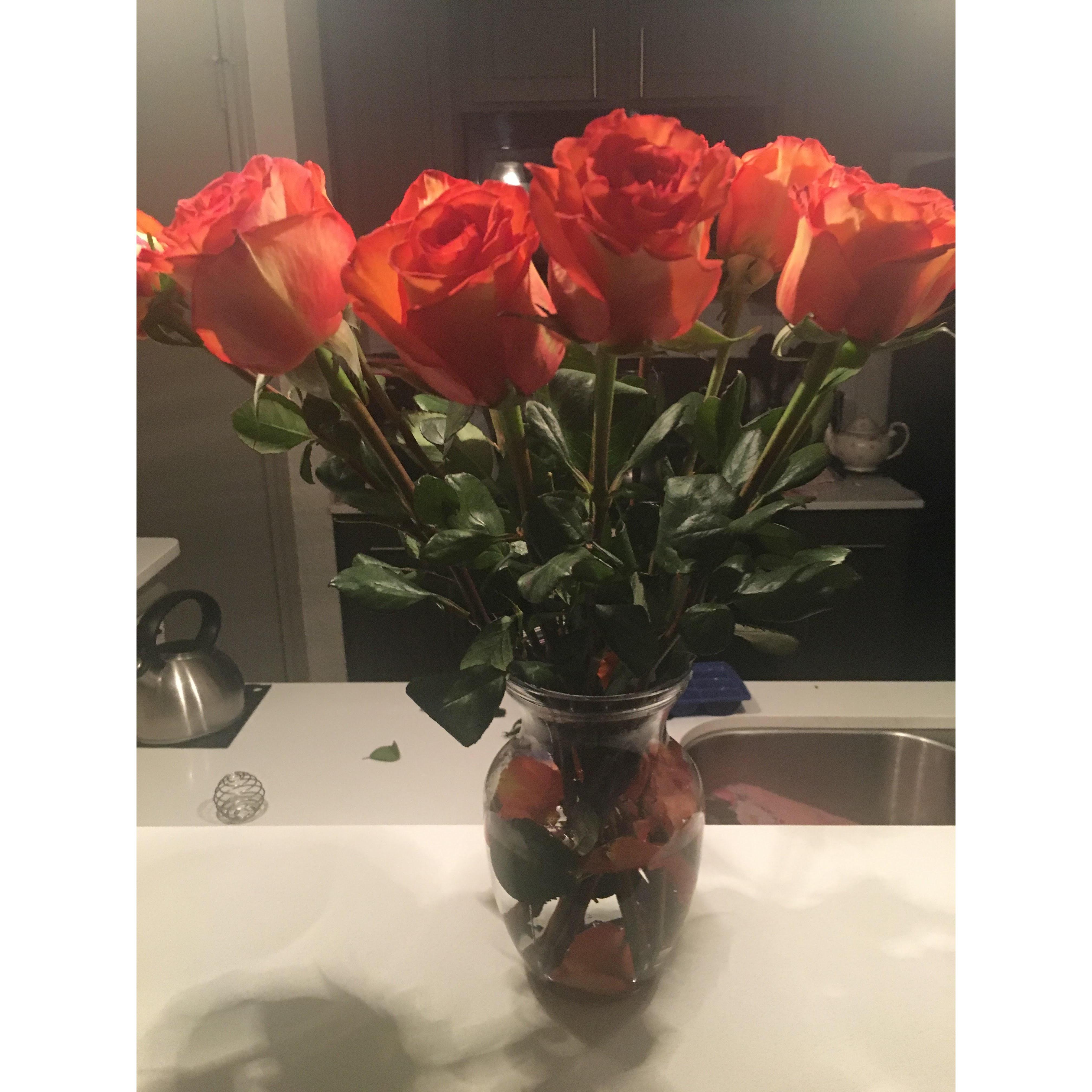 First bouquet of many