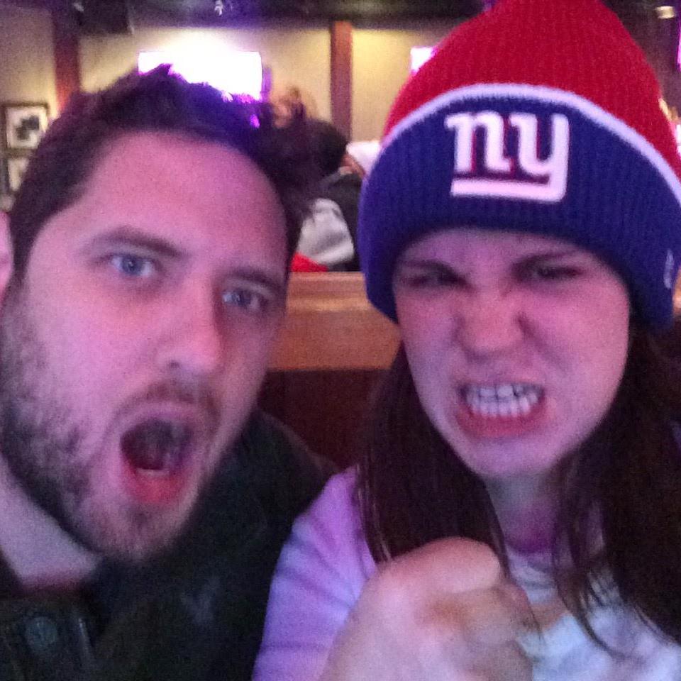 A Philly girl in a Giants hat!?!??! It must be love...