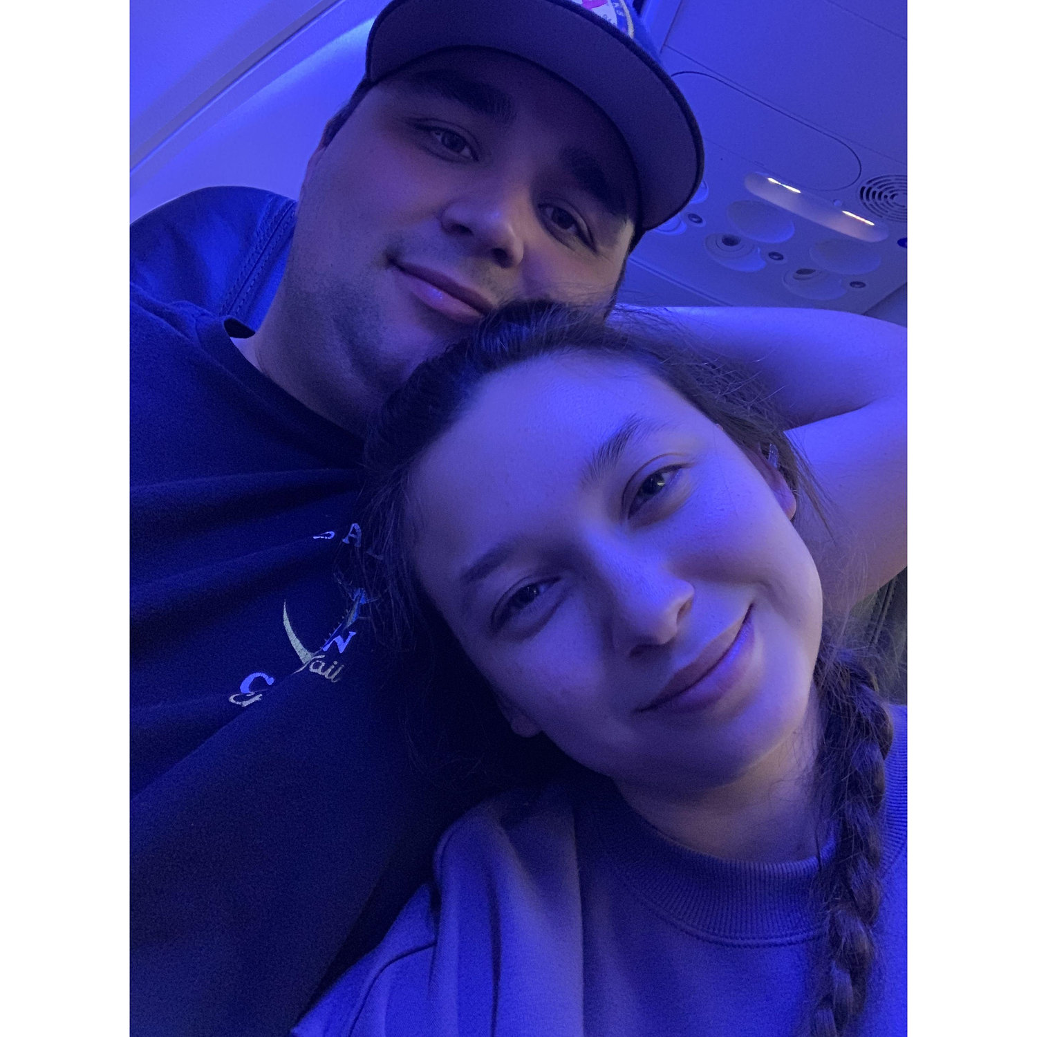 Our flight home from Seattle for Makenna's birthday