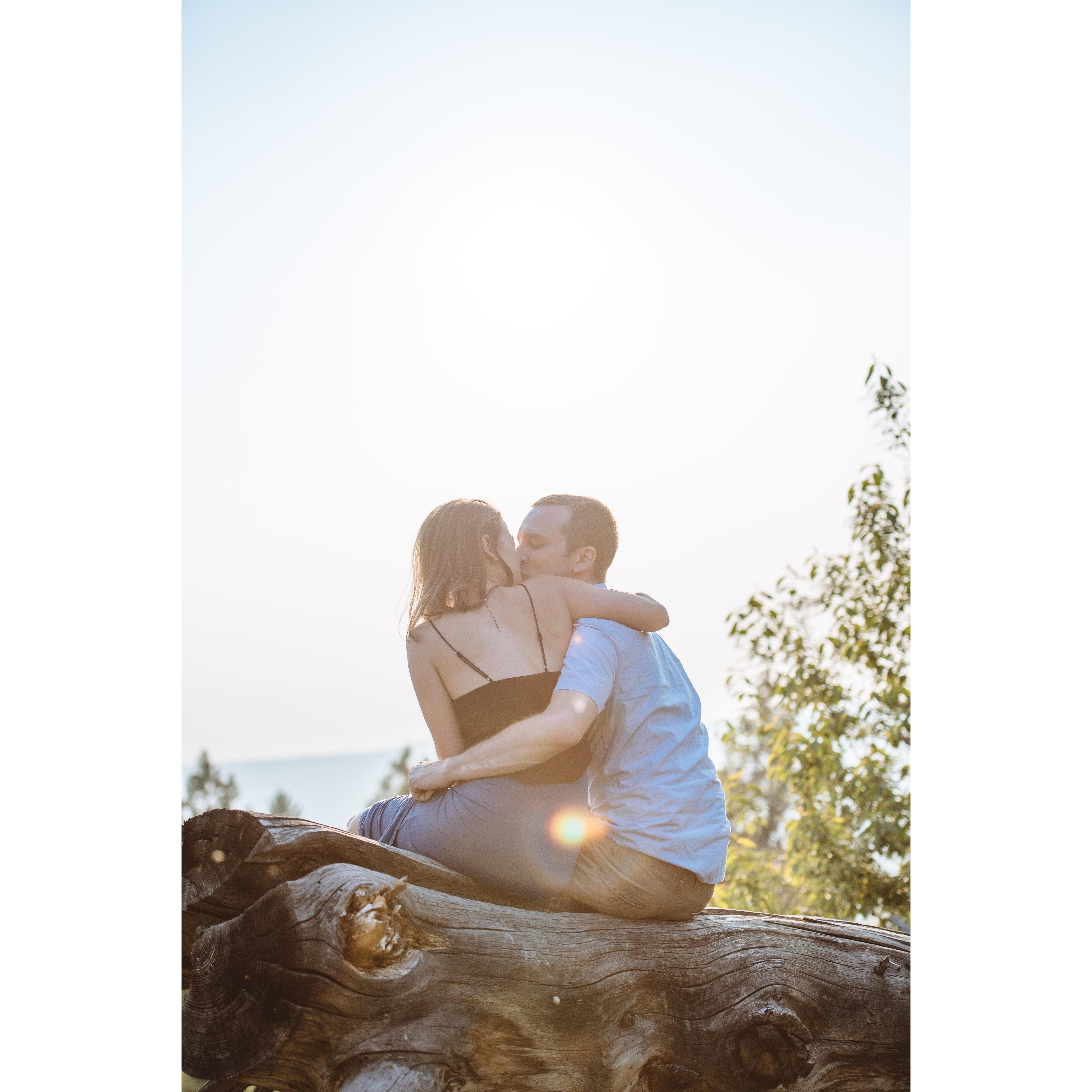 One of our engagement photos, taken May 2019