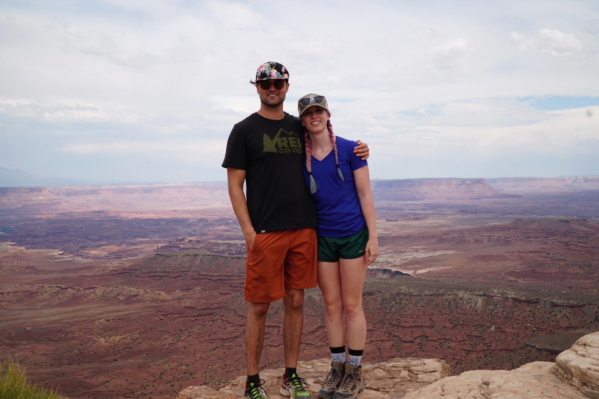 Hiking at Canyonlands National Park in Moab, UT with Madelyn’s family