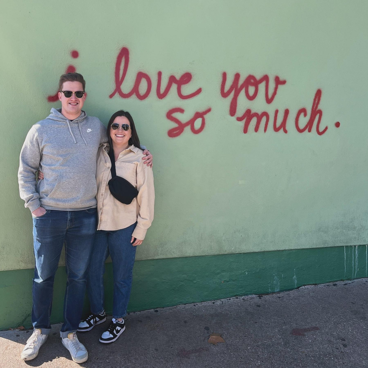 What the wall says! In Austin to watch UW in the natty.