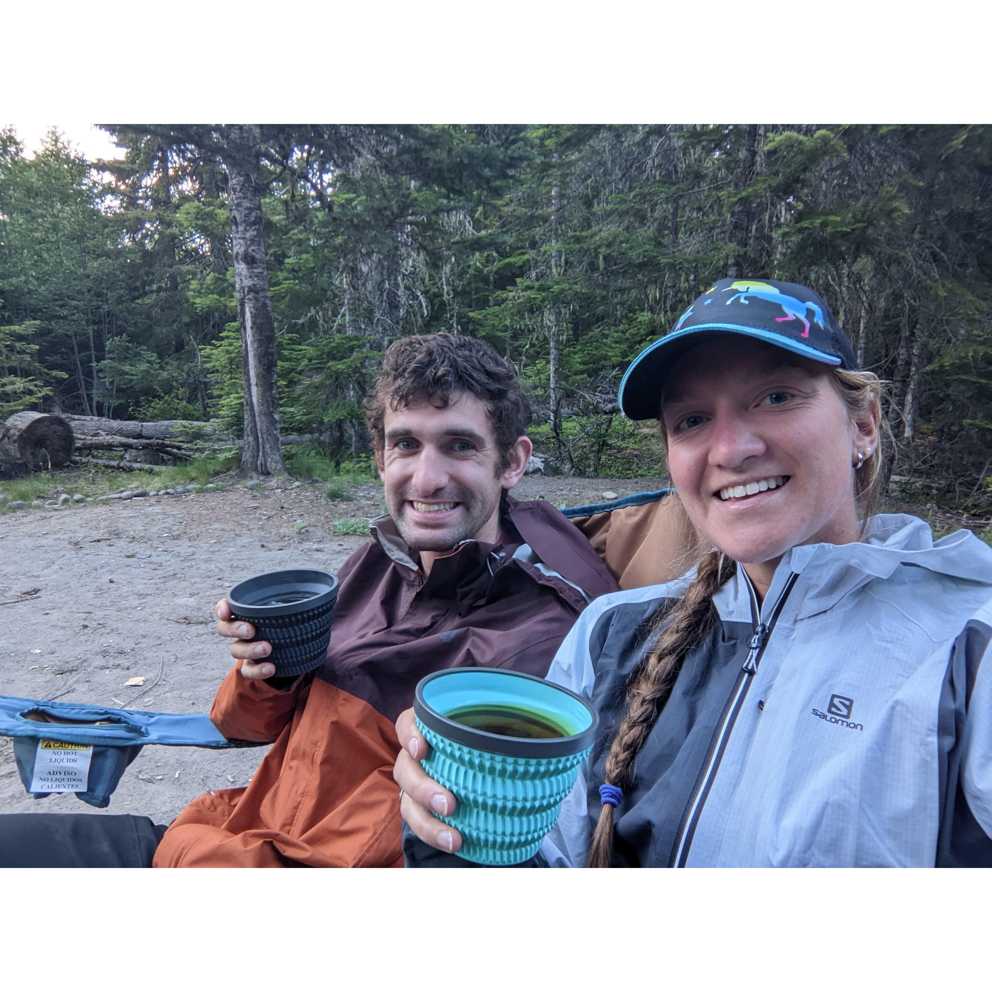 Camping tea time