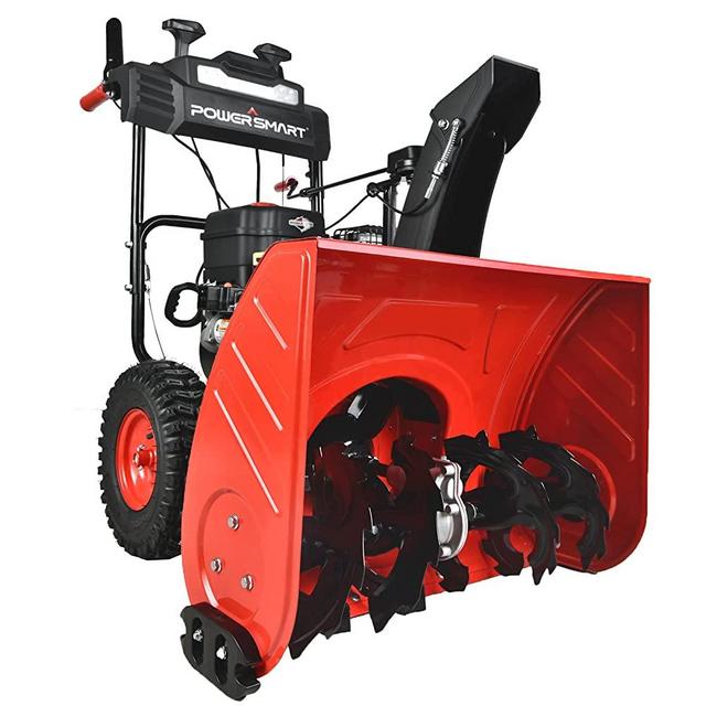 PowerSmart Snow Blower Gas Powered 26 in. - B&S 250CC Engine with Corded Electric Starter, Heated Grips, LED Light, Self Propelled 2-Stage Gas Snow Blower
