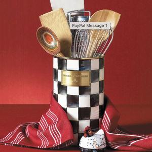 MacKenzie-Childs Courtly Check Utensil Holder