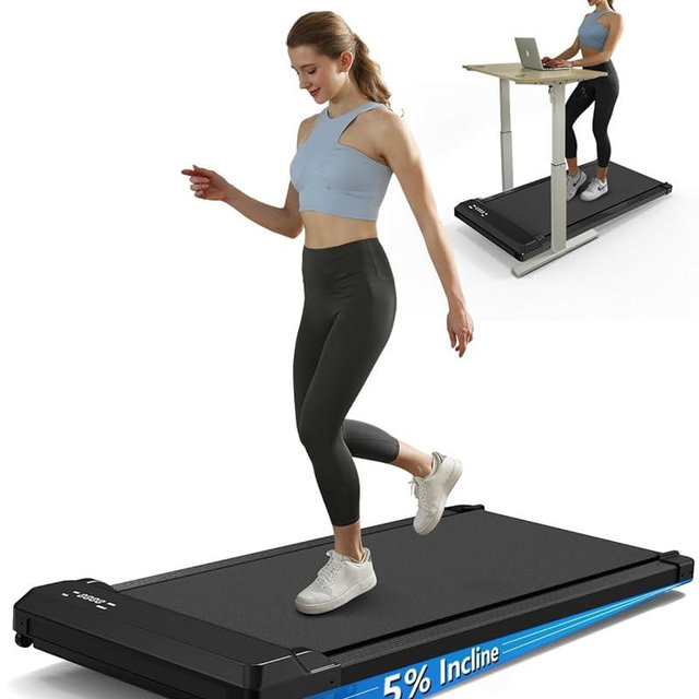 3-in-1 Walking Pad with Incline,2.5 HP Under Desk Treadmill for Home Office,265 LBS Compact Walking Treadmill with LED Display,No Assembly