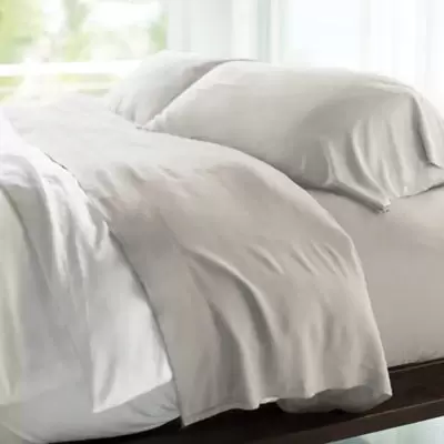 Cariloha® Resort Viscose Made From Bamboo Queen Sheet Set in Silver