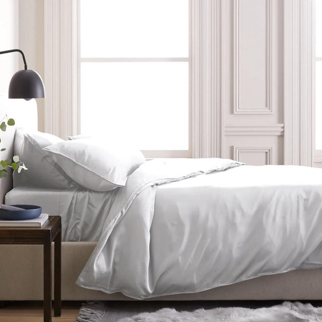 Bamboo Deluxe Bedding Bundle - White, Queen