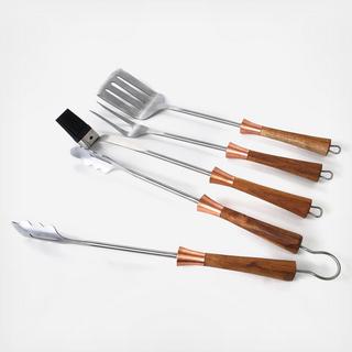 4-Piece Copper Grill Tool Set