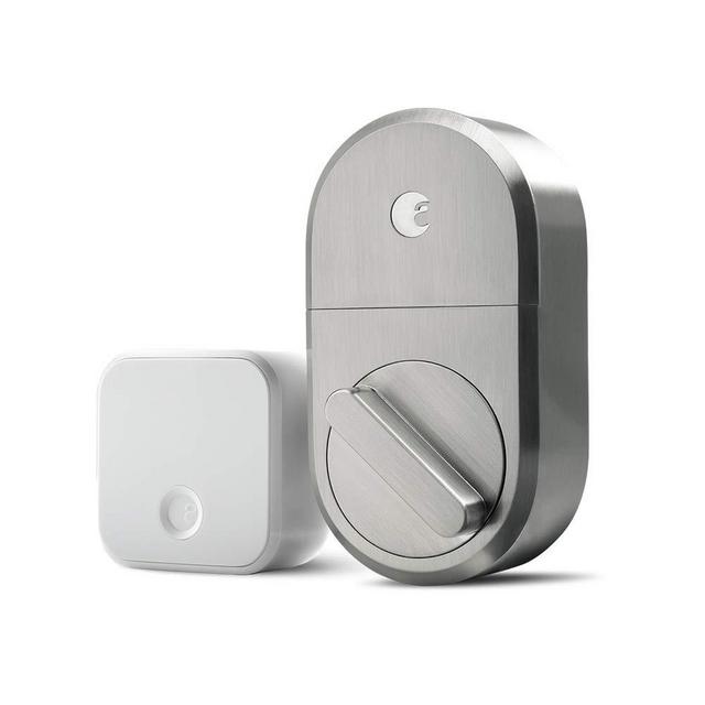 August Smart Lock + Connect, Satin Nickel