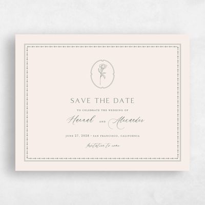 Grayed Hunter, Green Wedding Save the Date - Piran Landscape