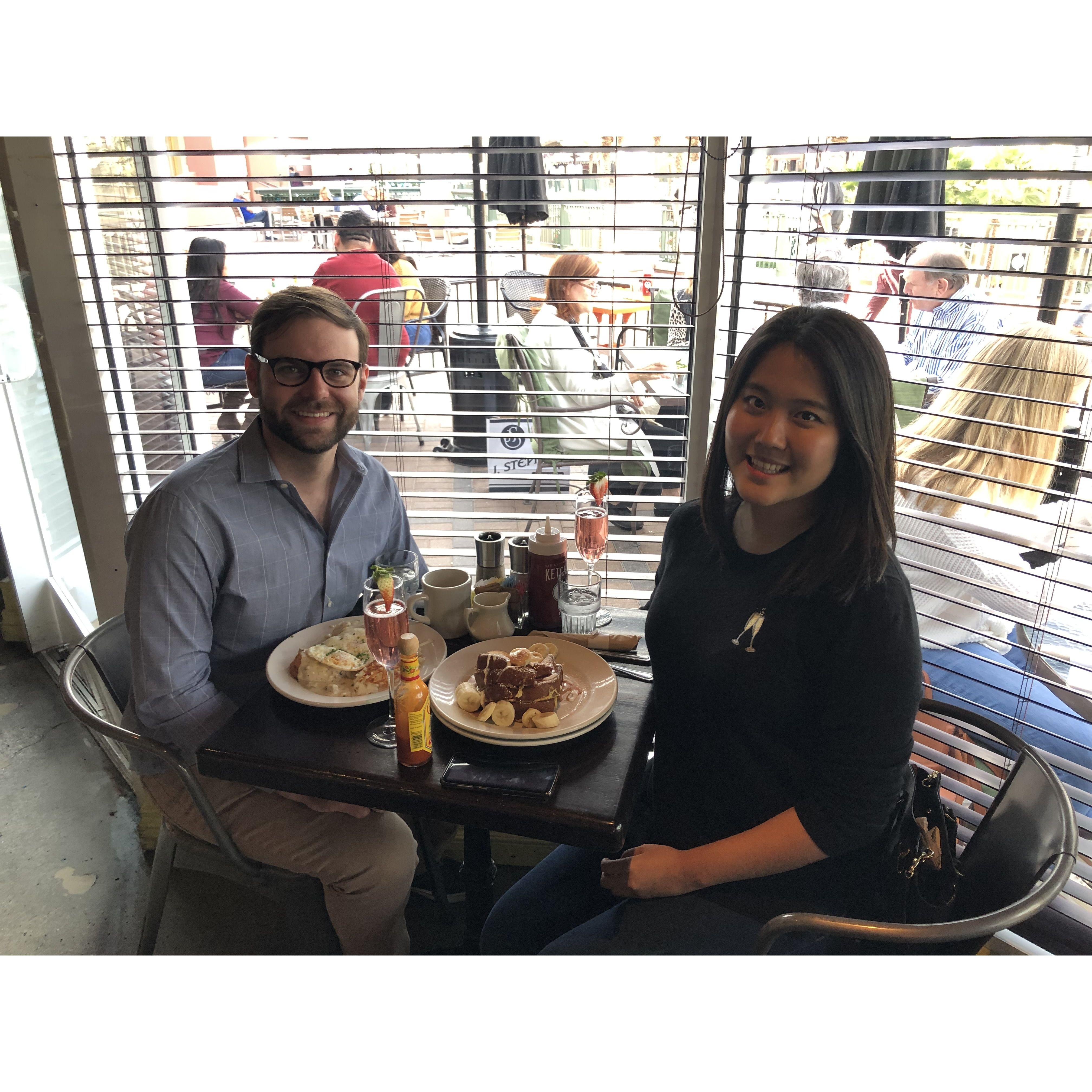 December 2018 - Went back to our first date spot for the first time since we started dating