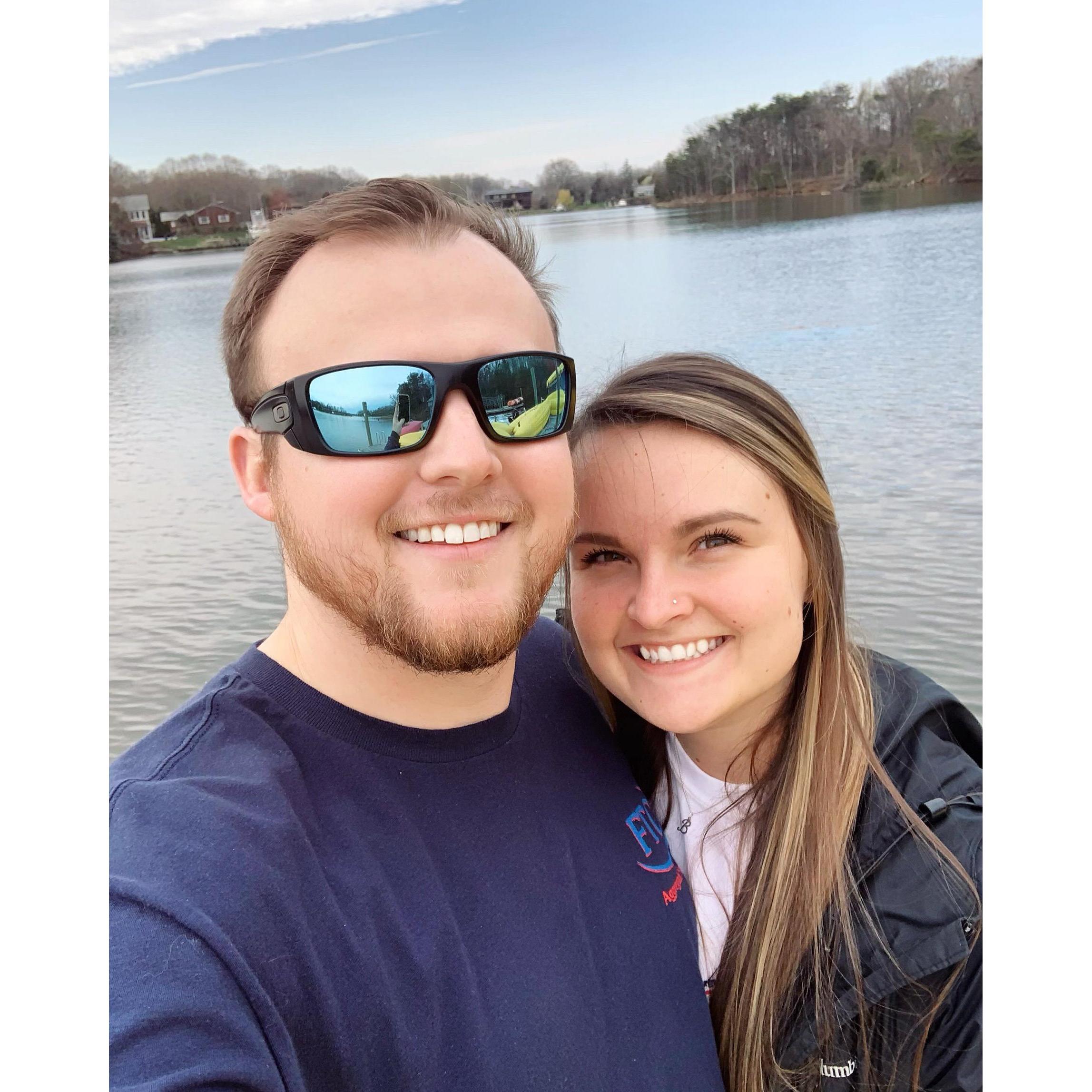 Our debut picture to our friends and family on social media :)
