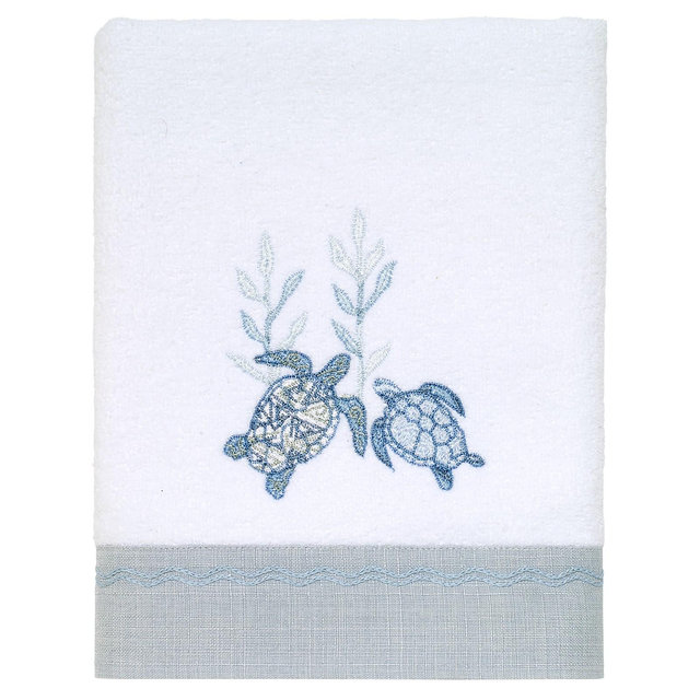 Avanti Caicos Sea Turtles Cotton Hand Towel, 16" x 28"