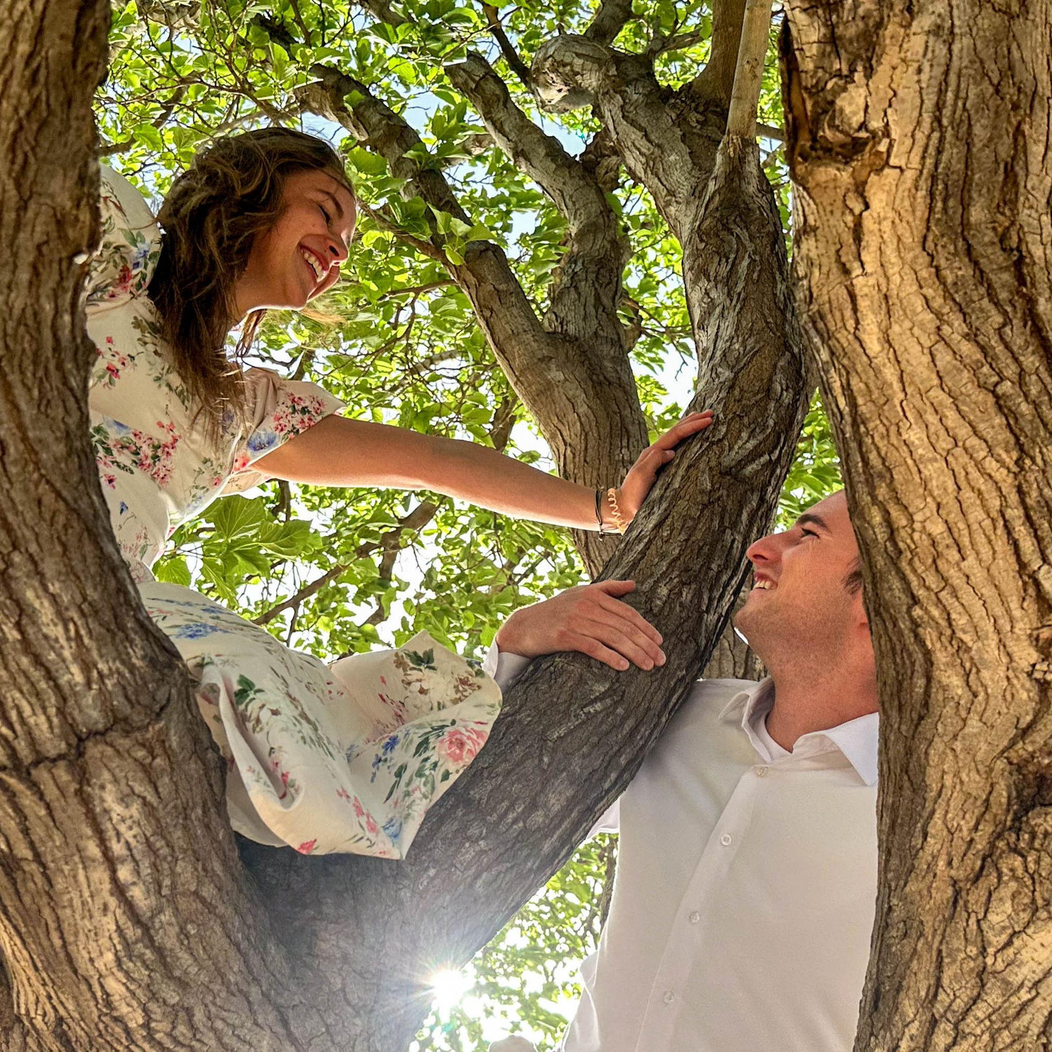 Brayden told us to climb a tree. We did it, with pleasure. Brayden = brilliant 📸