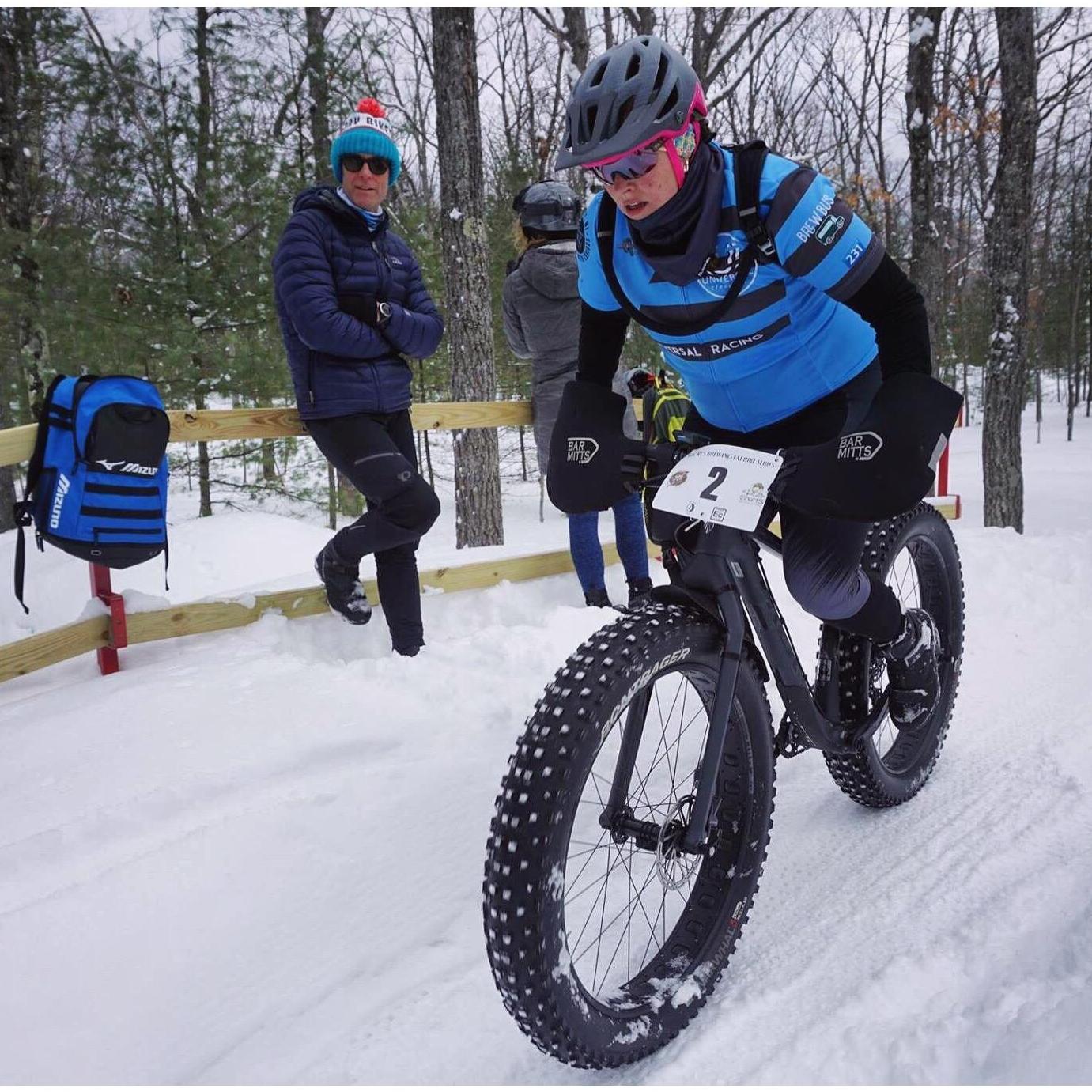Fatbike racing in the snow is Cori's winter passion!