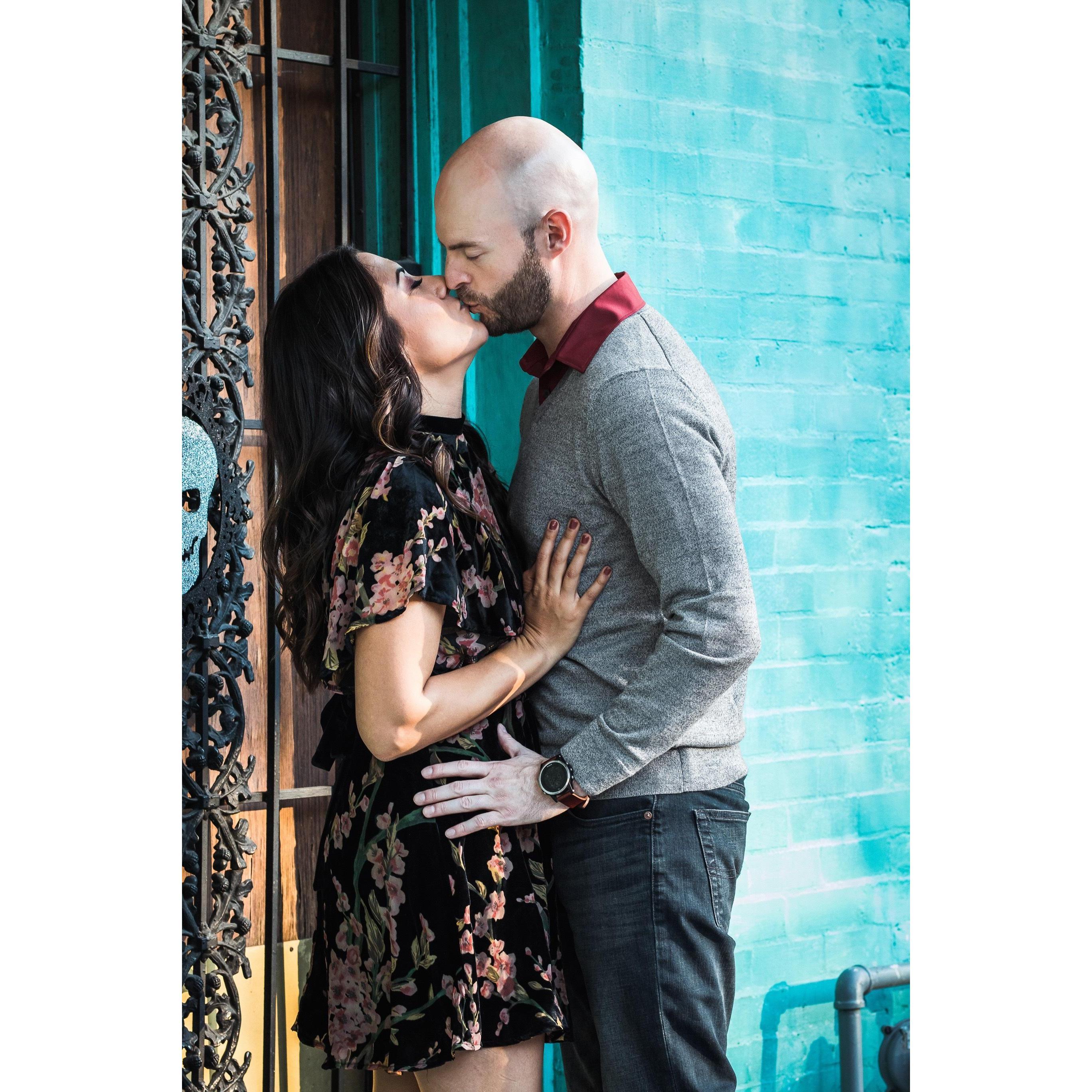 Engagement photo session.