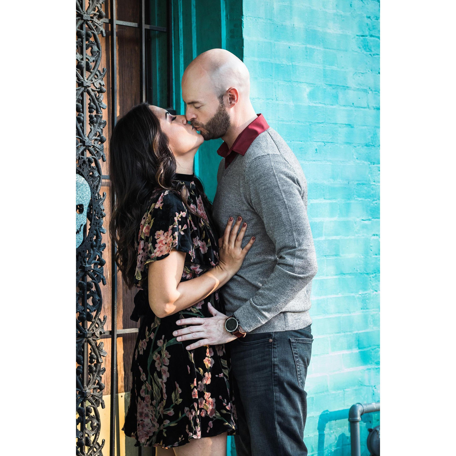 Engagement photo session.