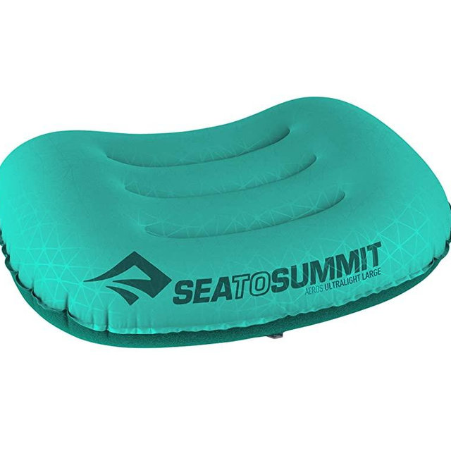 Sea to Summit Aeros Ultralight Inflatable Camping and Travel Pillow, Large (17.3 x 12.6), Sea Foam