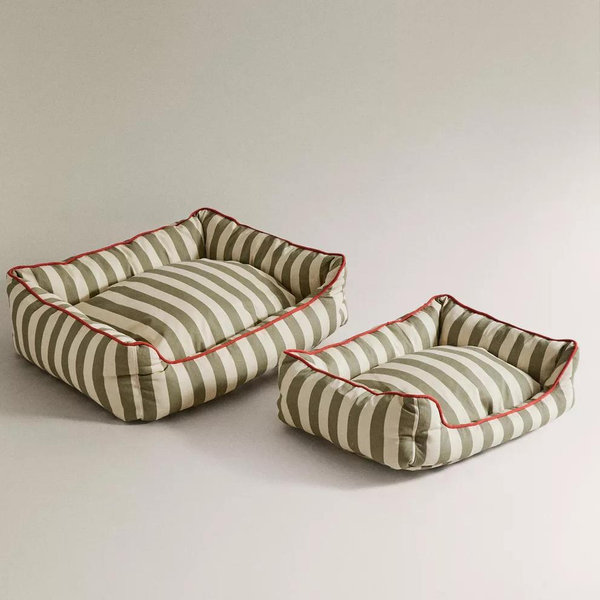 STRIPED PET BED WITH PIPING - PETS COLLECTION - | Zara Home United States of America | Zara Home United States of America