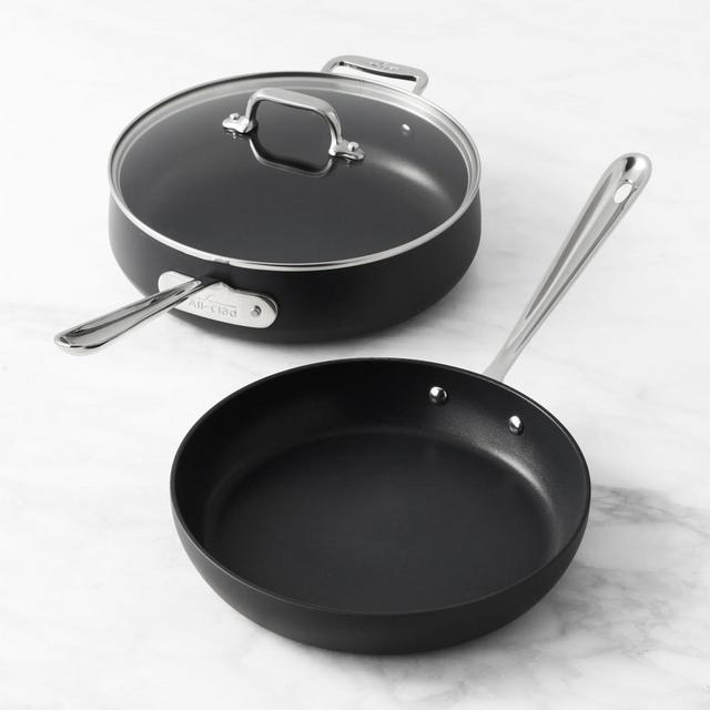Williams Sonoma All-Clad NS1 Nonstick Grill, Griddle & Tongs
