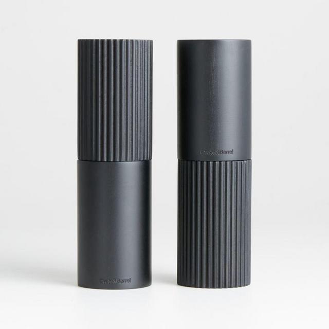 Hanno Fluted Salt & Pepper Mill Grinder Set