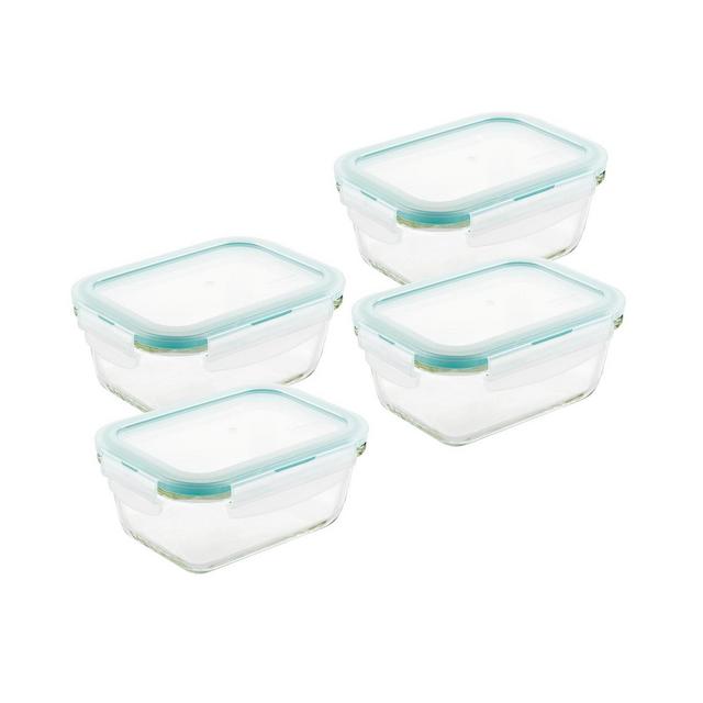 Lock n Lock Purely Better™ Glass 8-Pc. Rectangular 14-Oz. Food Storage Containers