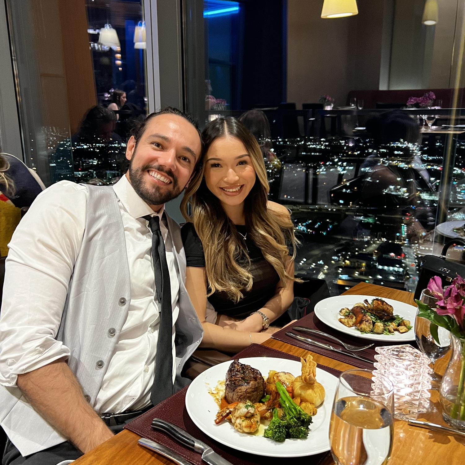 One year anniversary dinner at the Vast