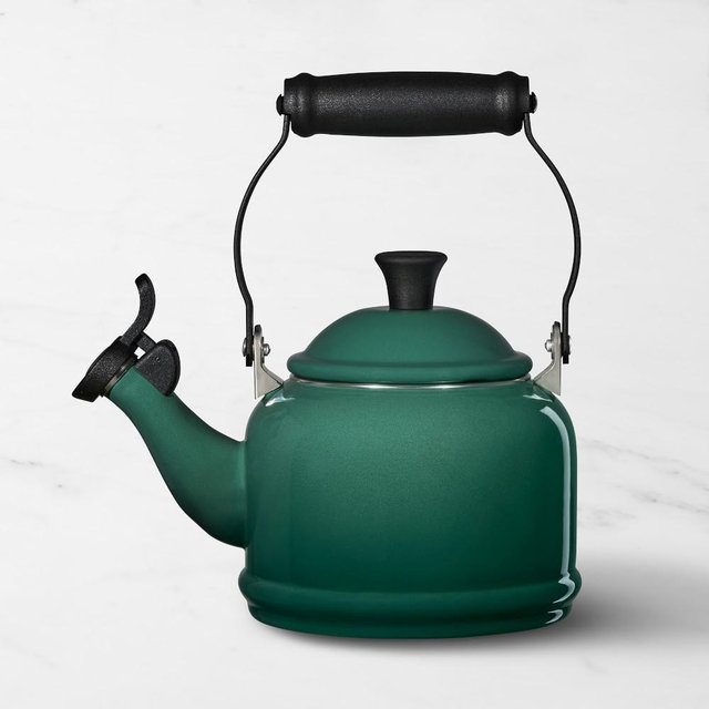 Le Creuset Enameled Steel Demi Teakettle, Artichaut