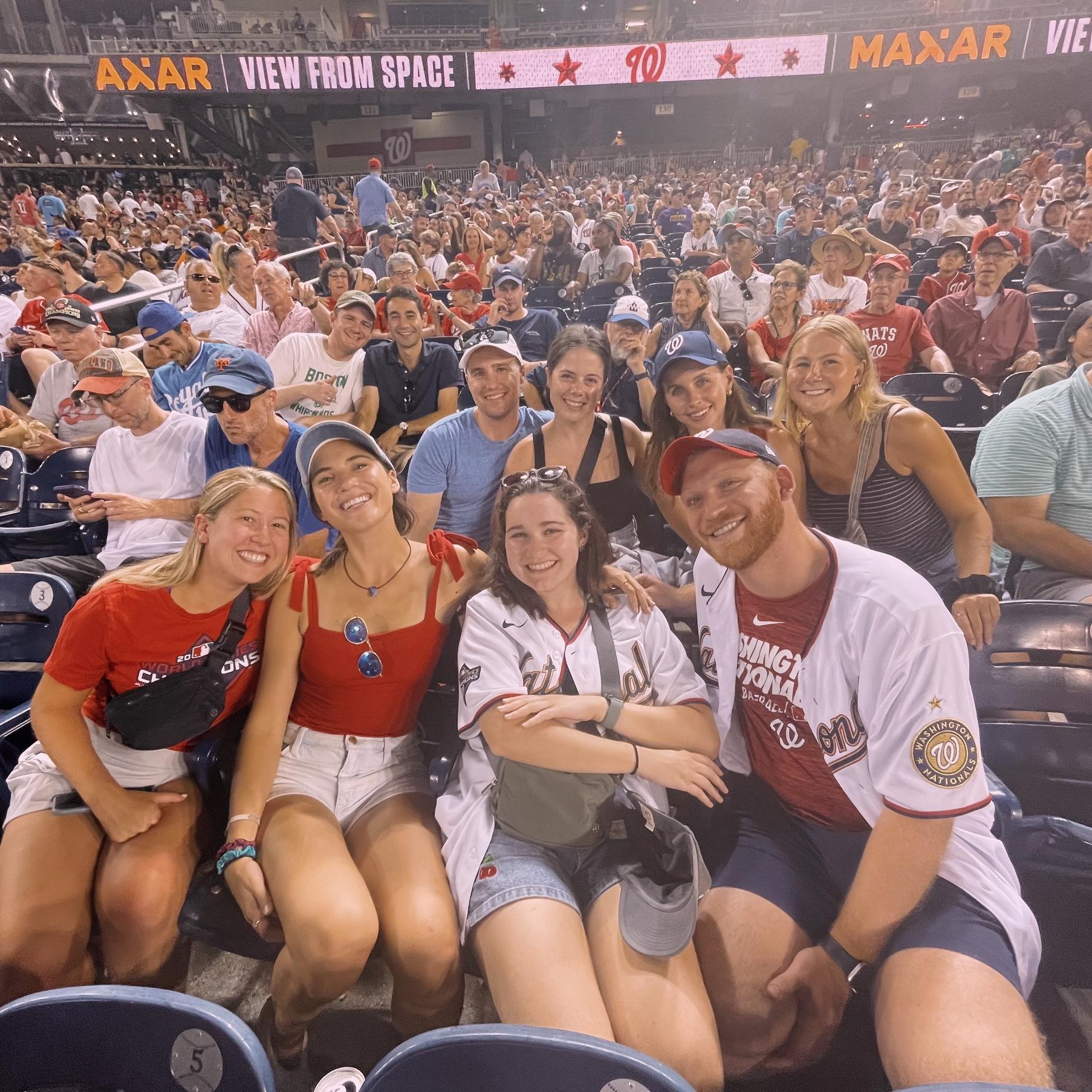 Washington D.C. Nationals game with Bridget’s D.C. roommates and best friends!