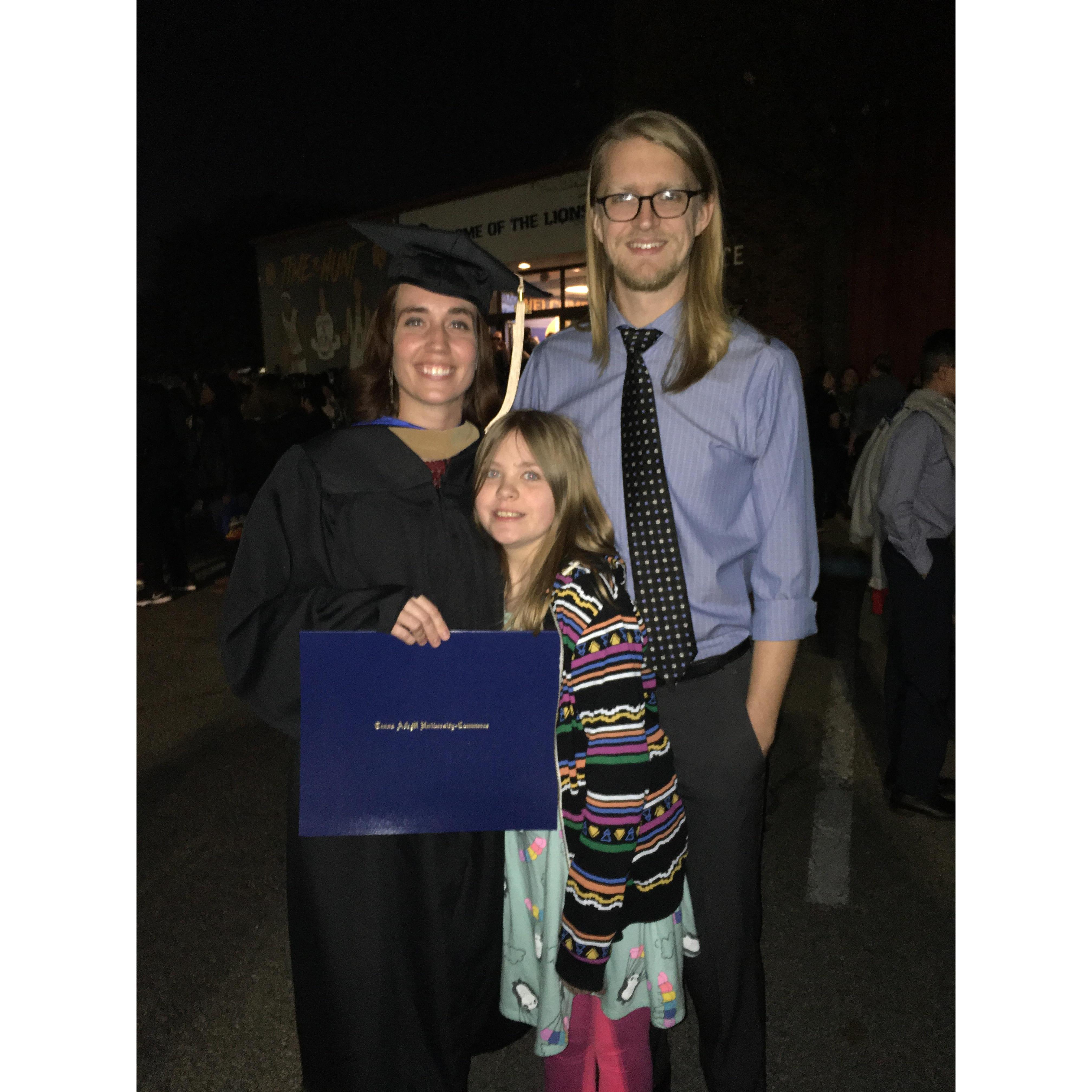 Rachel's Masters of Accounting Graduation, 2019