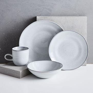 Reactive Gray Speckle Dinnerware Set