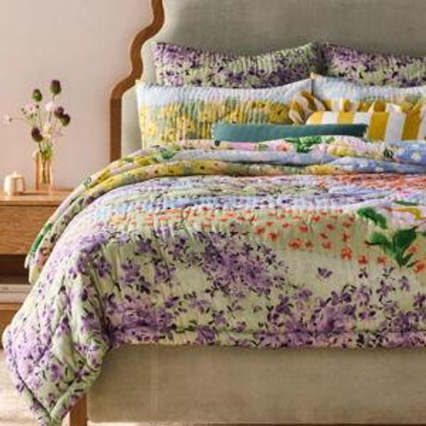Gemma Cotton Voile Floral-Printed Quilt