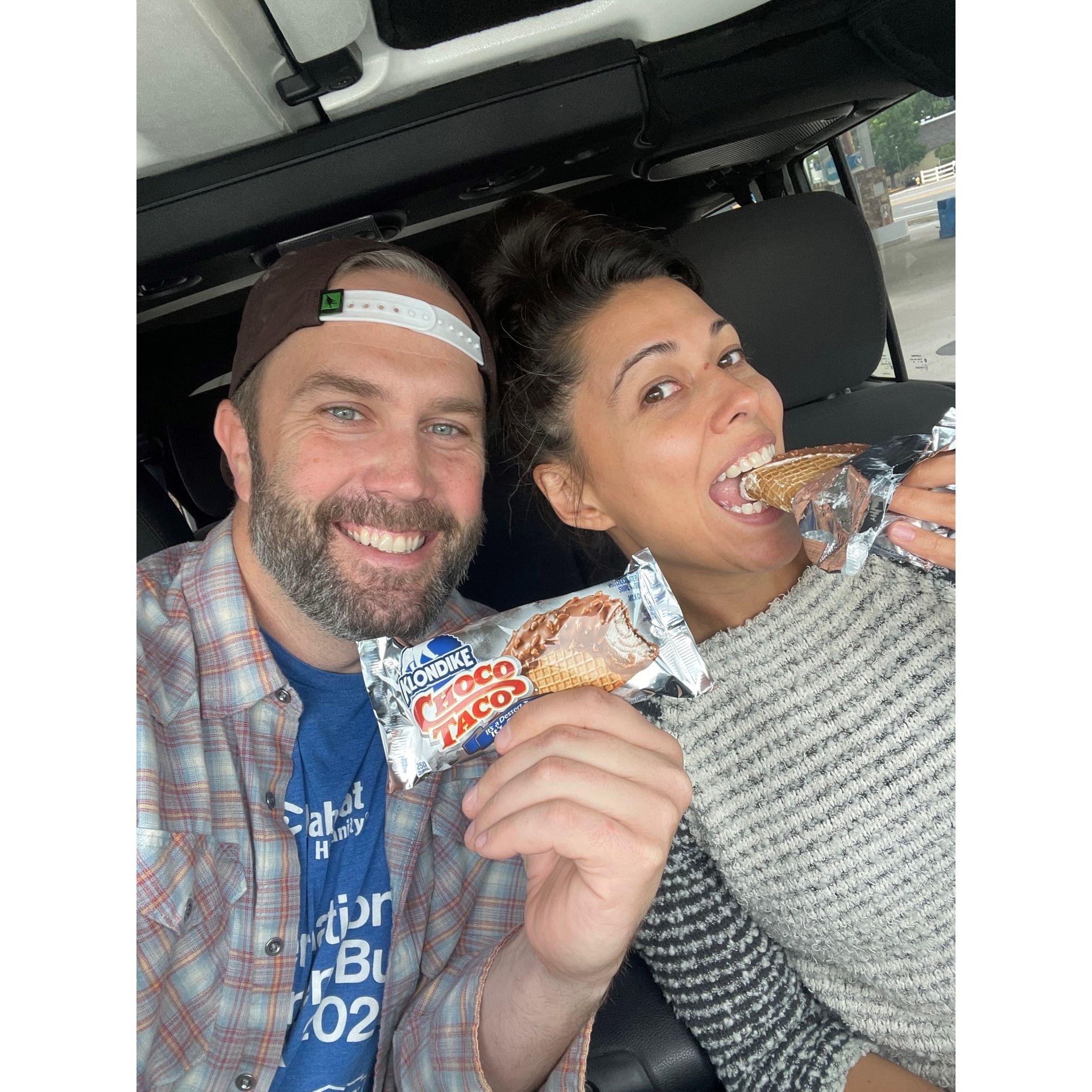 When they announce the discontinuing of Choco Tacos and you buy all of them at 7/11