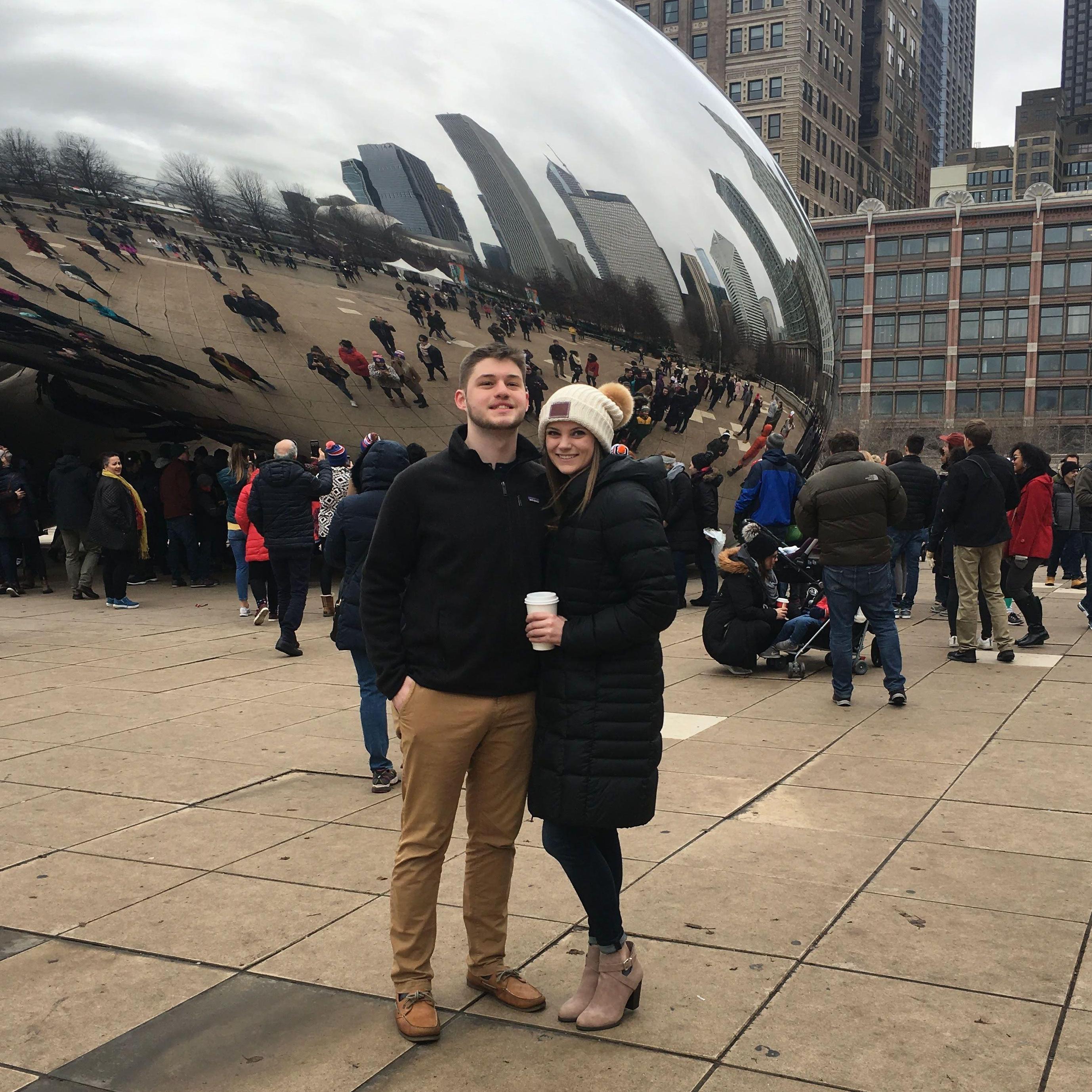 Our first trip to Chicago for our 1 year anniversary in 2018