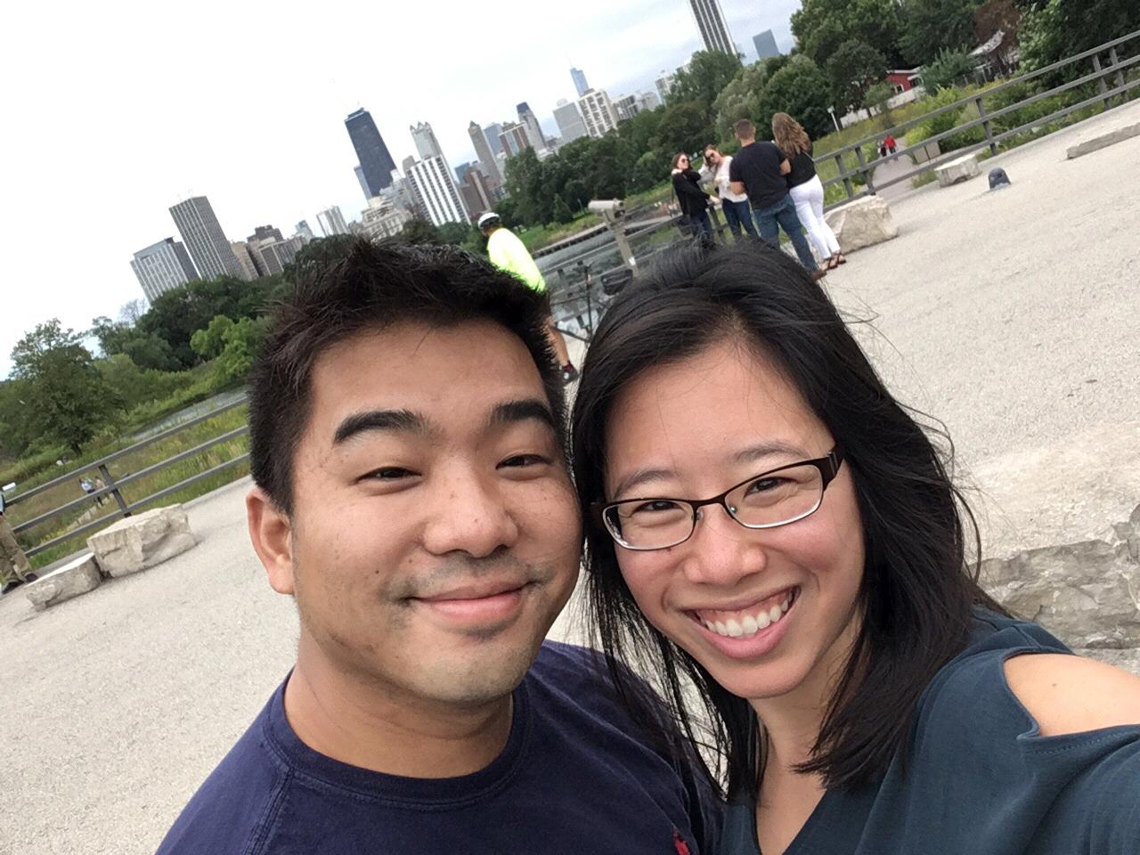 Early excuse for a couples photo