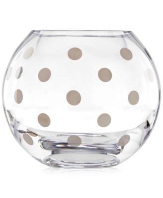 kate spade new york - Pearl Place Platinum Rose Bowl Vase