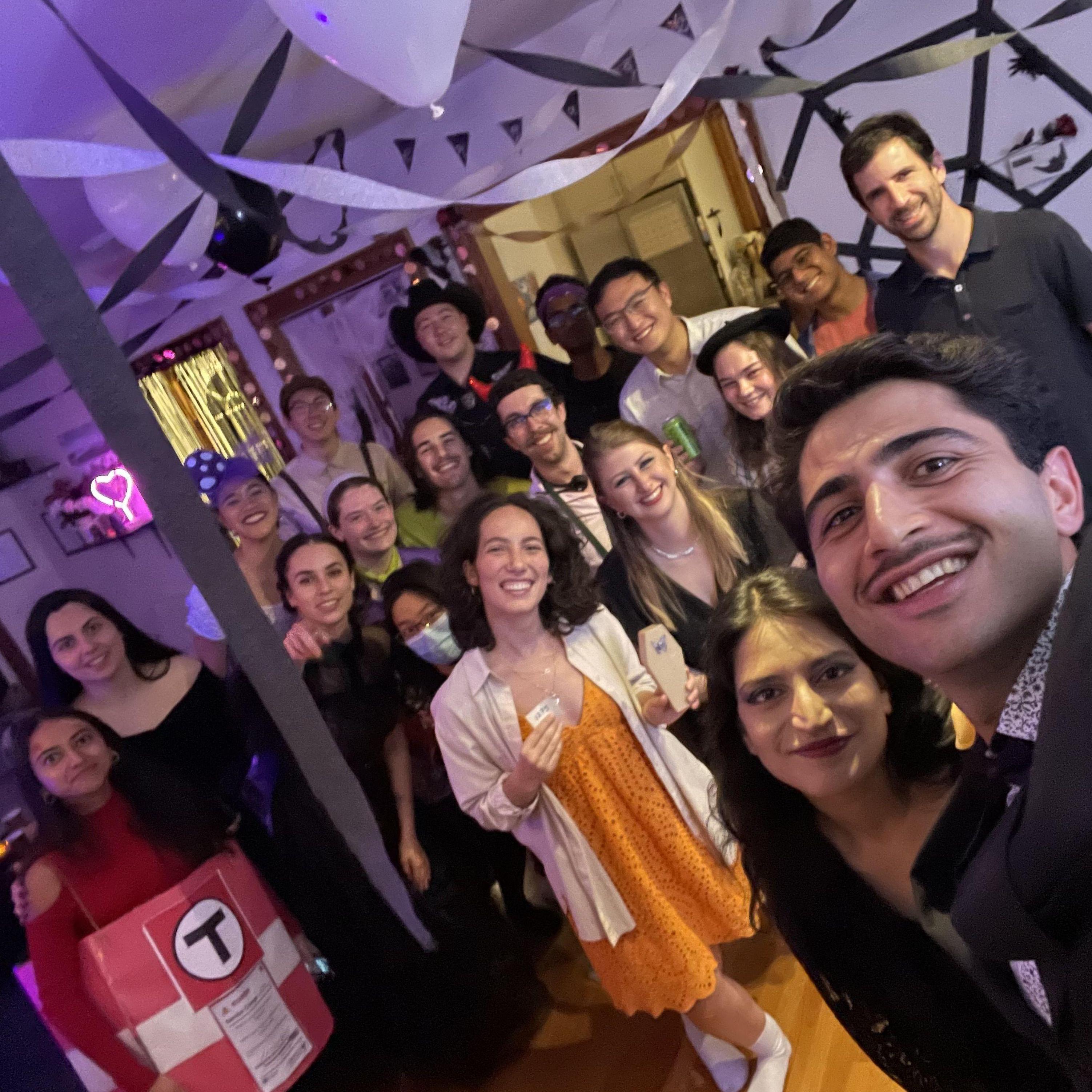 Engagement Party on Halloween with friends
