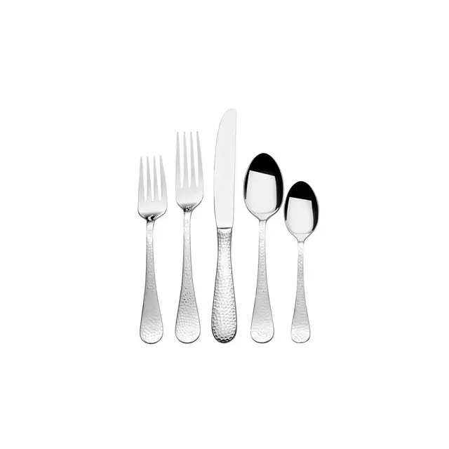 Towle Living 65-Piece Silverware Set, Service for 12, Reynolds Flatware Cutlery Set - Stainless Steel - Dishwasher Safe