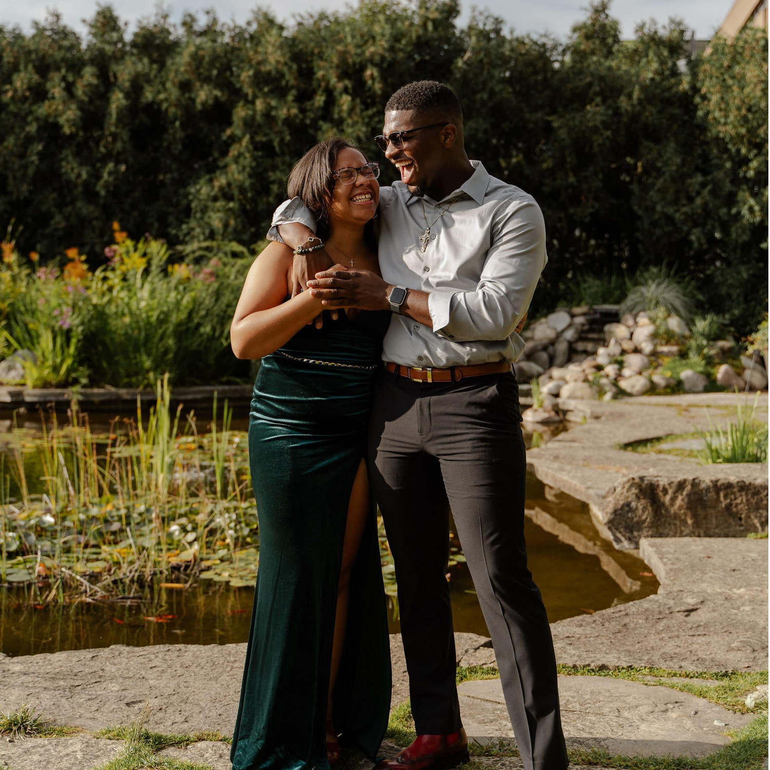 There's never a dull moment when we're together.
